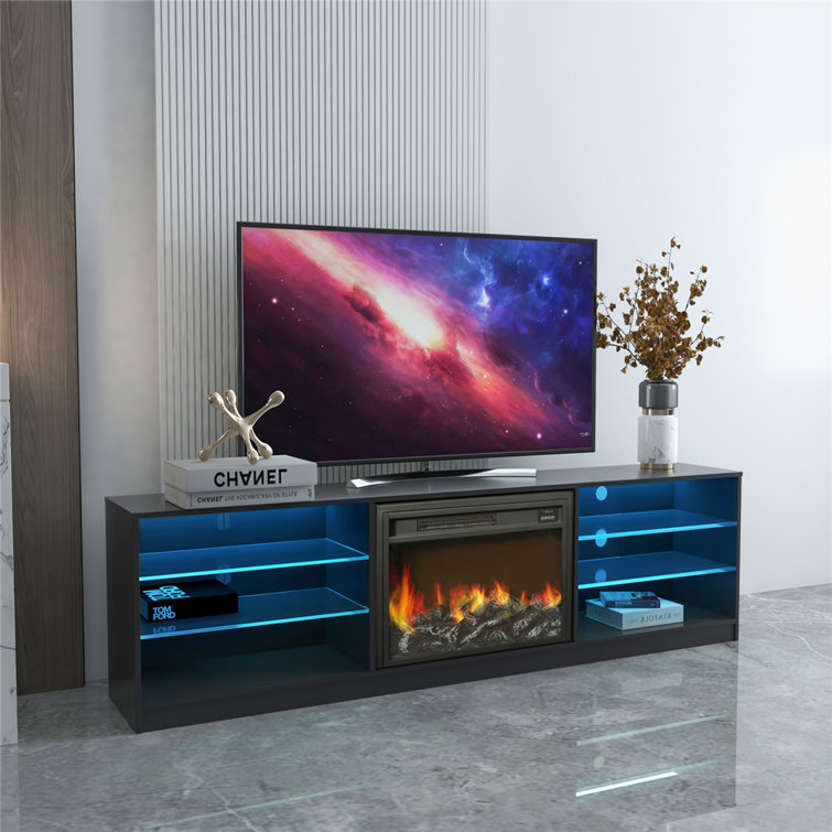 Orren Ellis RonnieLeigh TV Stand for TVs up to 78" with Fireplace